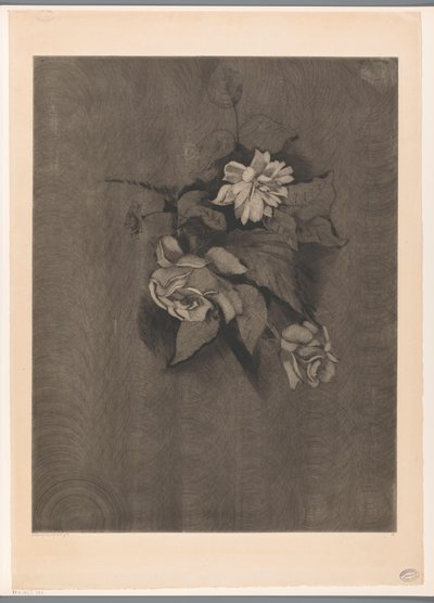 Květinové aranžmá s růžemi Les Roses (původní název) od Lodewijk Schelfhout (signed by artist)