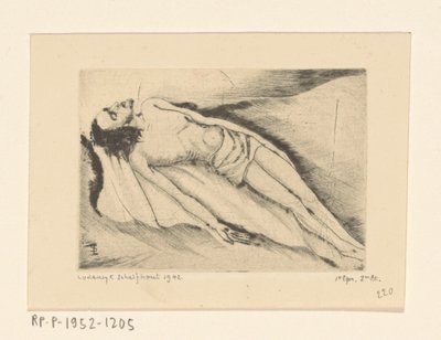 Dode Christus Le Christ mort (původní název) od Lodewijk Schelfhout (signed by artist)