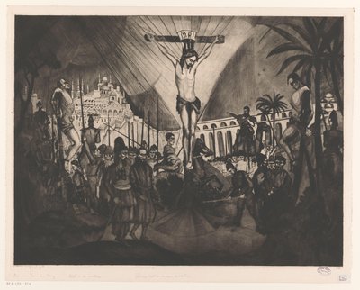 Golgotha II (původní název) od Lodewijk Schelfhout (signed by artist)
