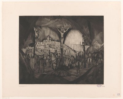 Golgotha I (původní název) od Lodewijk Schelfhout (signed by artist)
