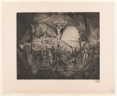 Golgotha I (původní název na objektu) od Lodewijk Schelfhout (signed by artist)