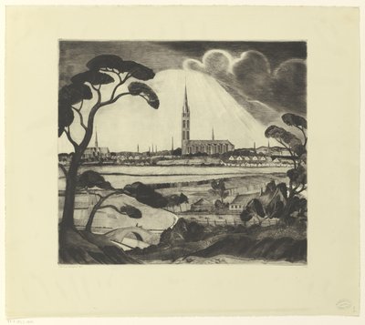 Hilversum a okolí Hilversum (původní název) od Lodewijk Schelfhout (signed by artist)