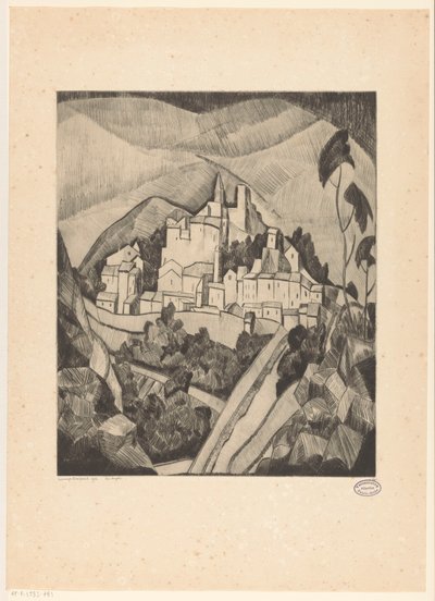 Les Angles I (původní název na objektu) od Lodewijk Schelfhout (signed by artist)