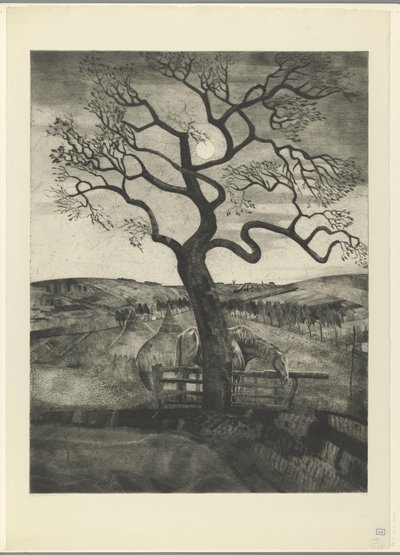 Kůň na louce poblíž Etikhove Vieux cheval en repos (původní název) od Lodewijk Schelfhout (signed by artist)