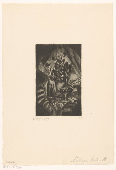 Stále stejně Nature morte (původní název na objektu) od Lodewijk Schelfhout (signed by artist)