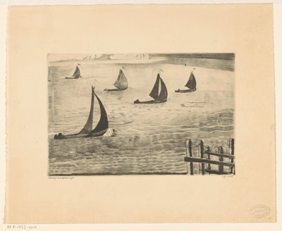 Výjezd z přístavu Sortie du port (původní název) od Lodewijk Schelfhout (signed by artist)