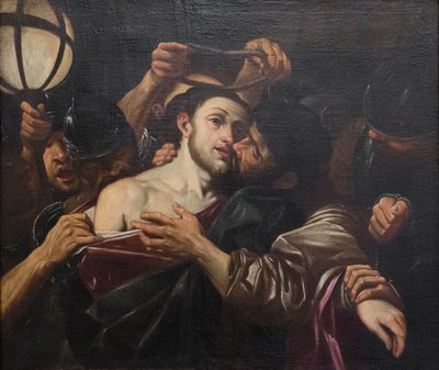 Jidášův polibek, podle Ludovica Carracciho, neznámý boloňský malíř (olej na plátně) od Lodovico (after) Carracci