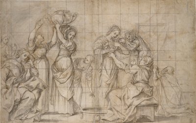 Narození Baptisty, c1575-1610 od Lodovico Carracci