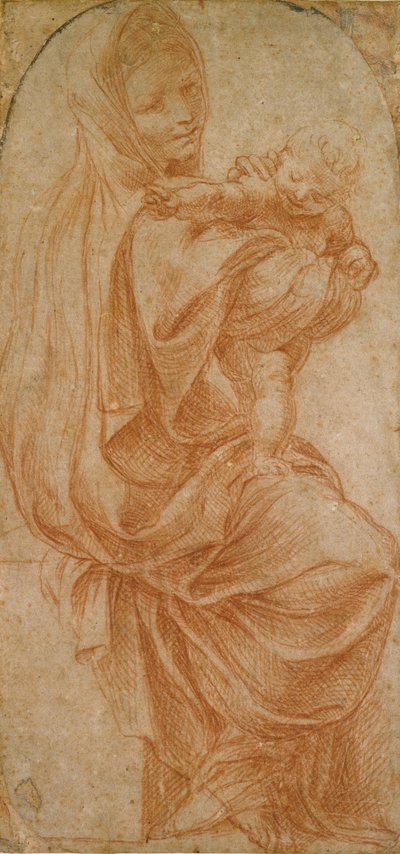 Panna a dítě, 1575-1619 od Lodovico Carracci