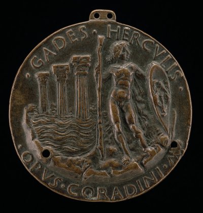 Herkules a tři sloupy v moři [reverse], 1472. od Lodovico Corradini