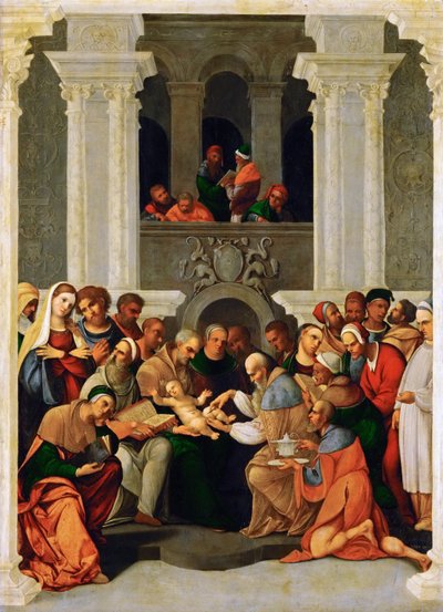 Renesance: La circoncision du Christ - Die Beschneidung Christi par Mazzolino, Ludovico (1480-1528) od Lodovico Mazzolino