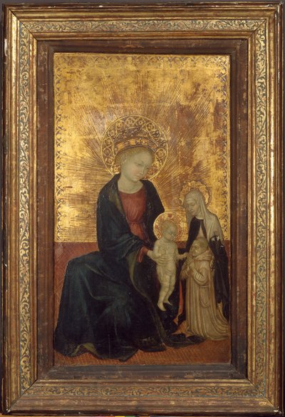 Madona s dítětem se svatou Kateřinou Sienskou a kartuziánským donátorem, ca. 1411-24. od Lombard Italian