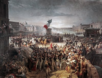 Pařížská národní garda se připojuje k armádě. září 1792 od Léon Cogniet