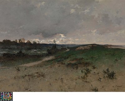 Krajina u Saint-Jean-le-Thomas (Normandie) od Leon Germain Pelouse