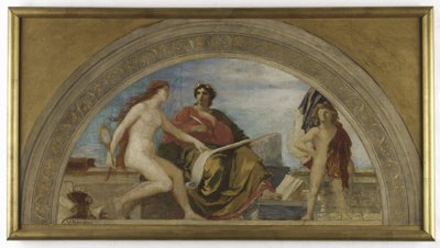 Skica pro Salon des Lettres, Hôtel de Ville, Paříž: L