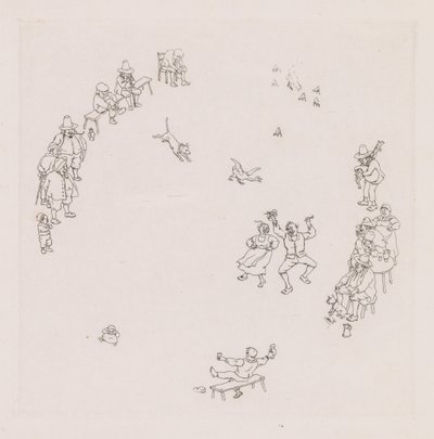 Revelers Ribauds et Ribaudes. od Léonce Justin Alexandre Petit