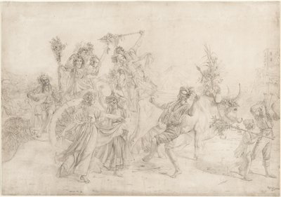 Poutníci vracející se ze svátku Madony dellArco, 1827. od Léopold Robert