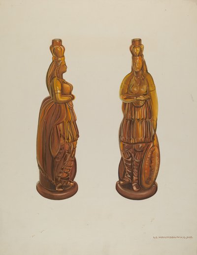 Indická láhev (lékařská láhev) od Loraine Makimson