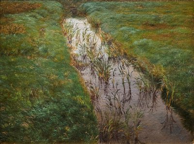 Příkop, asi 1850 (olej na plátně) od Lorens Frolich