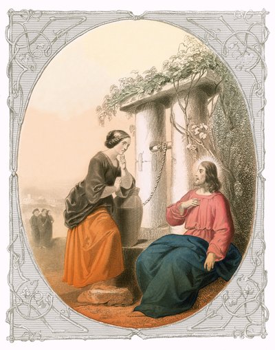 Kristus a žena Samaří od Lorenz Clasen