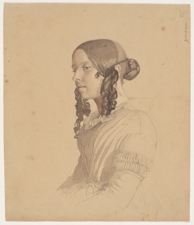 Ženský portrét (Helene v. Germadt) od Lorenz Frølich
