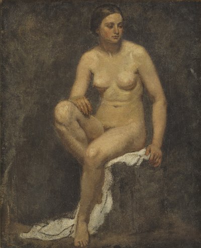 Ženský akt ve studiu Thomas Couture od Lorenz Frølich