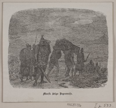 Pohřeb Marska Stiga od Lorenz Frølich
