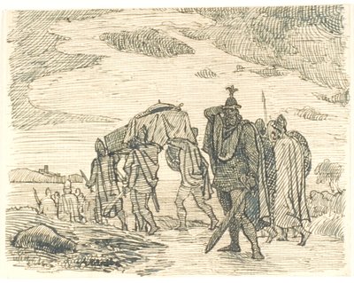 Studie na pohřeb Marska Stiga od Lorenz Frølich