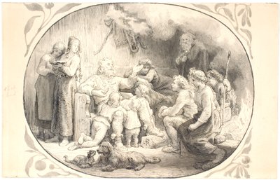 Ilustrace ke kapitole „Tým jde domů“ od Lorenz Frølich