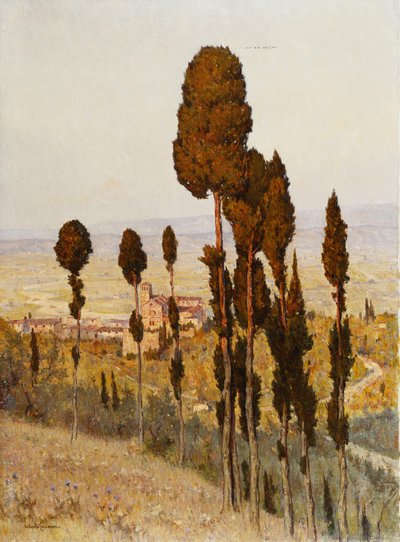 San Francesco, Assisi (olej na plátně) od Lorenzo Cecconi