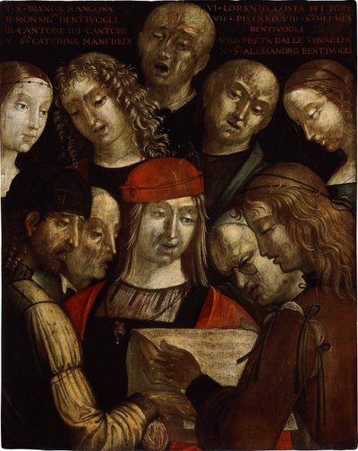 Rodina Bentivoglio od Lorenzo Costa