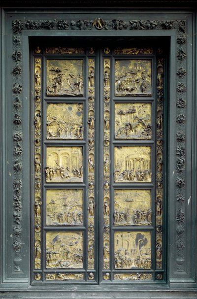 Brána ráje, kterou realizoval Ghiberti Lorenzo (1378-1443) od Lorenzo Ghiberti