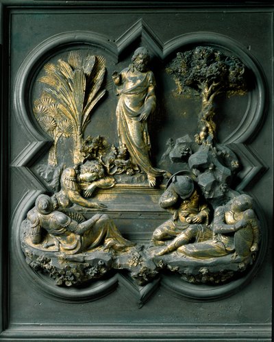 Vzkříšení Krista, devatenáctý panel Severních dveří baptisteria San Giovanni od Lorenzo Ghiberti