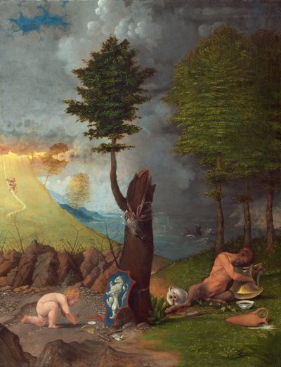 Alegorie ctnosti a neřesti od Lorenzo Lotto