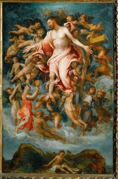 Kristus daruje svou krev (topolové dřevo) od Lorenzo Lotto