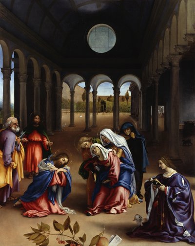 Kristovo loučení s matkou od Lorenzo Lotto