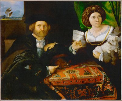 Dvojportrét páru (malba na plátně) od Lorenzo Lotto