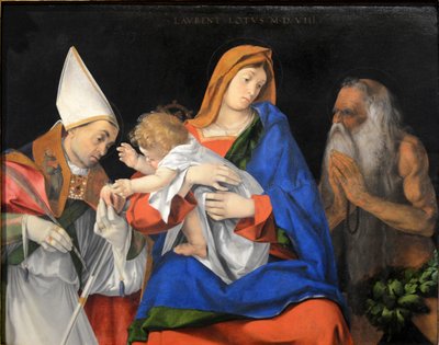 Madona s dítětem (Lorenzo Lotto) Září 2015-1a od Lorenzo Lotto