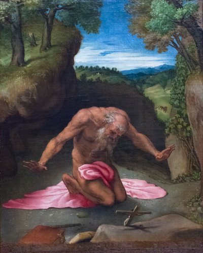 Kající svatý Jeroným od Lorenzo Lotto