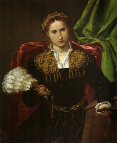 Portrét Laury da Pola, manželky Febo da Brescia. od Lorenzo Lotto
