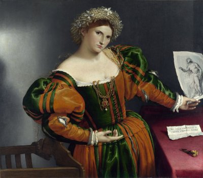 Portrét Benátčana jako Lucrezia od Lorenzo Lotto