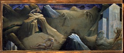 Episode of the Life of St Onofrio or Onuphrius Painting od Lorenza Monaca (1370-1423) od Lorenzo Monaco