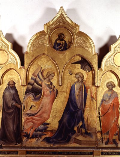 Zvěstování. od Lorenzo Monaco