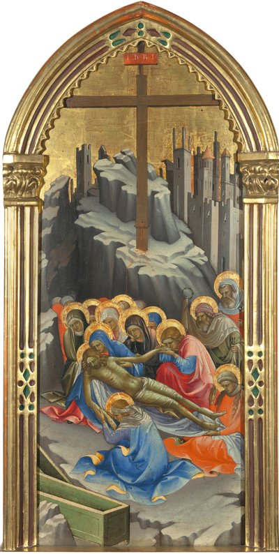 Oplakávání nad Kristem od Lorenzo Monaco