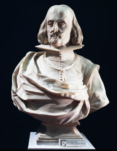 Mramorová busta Domenica Petra od Lorenza Vaccara (1655-1706), kostel svatého Petra v Maiella, Neapol, Itálie od Lorenzo Vaccaro
