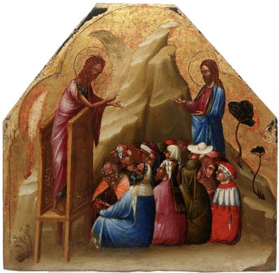 Kázání svatého Jana Křtitele od Lorenzo Veneziano