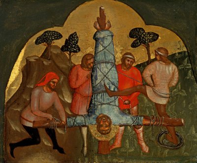 Panel Ukřižování Petra Predella, cca 1370. od Lorenzo Veneziano