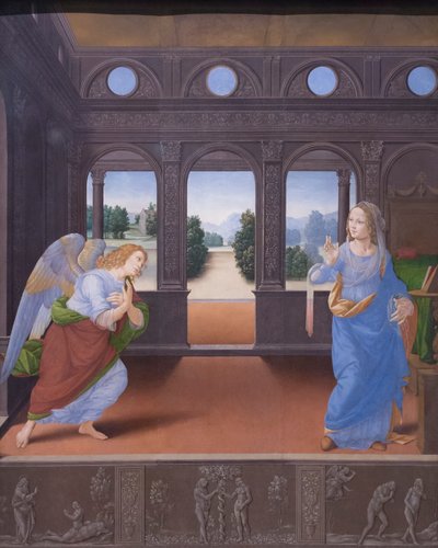 Zvěstování od Lorenzo di Credi