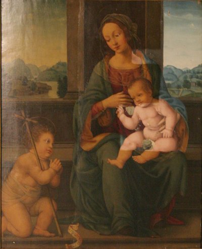 Madona s dítětem a malým svatým Janem Křtitelem od Lorenzo di Credi