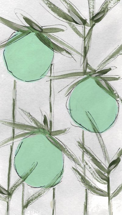 Abstrakt: Green Botanicals od Lori Ann Folz